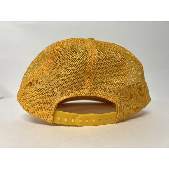 Vintage SnapBack Yellow Mackinac Island Hat Cap J Hats - Picture 4 of 8